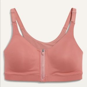 Old Navy Best Selling Front Zip Sports Bra NWT Sz 34D
